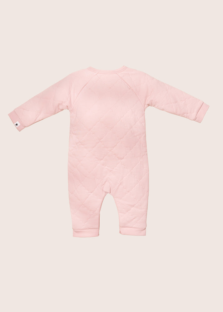 rise little earthling Quilted Wrap Romper - Green / 3-6m - Image 3