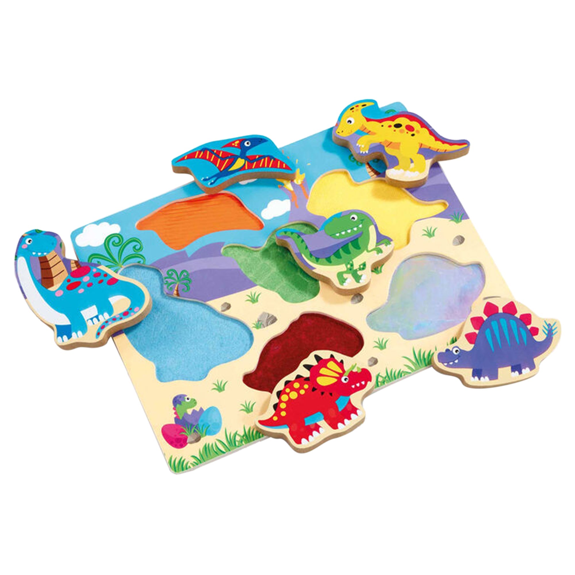 Woodlets Touch & Feel Puzzle - Dino