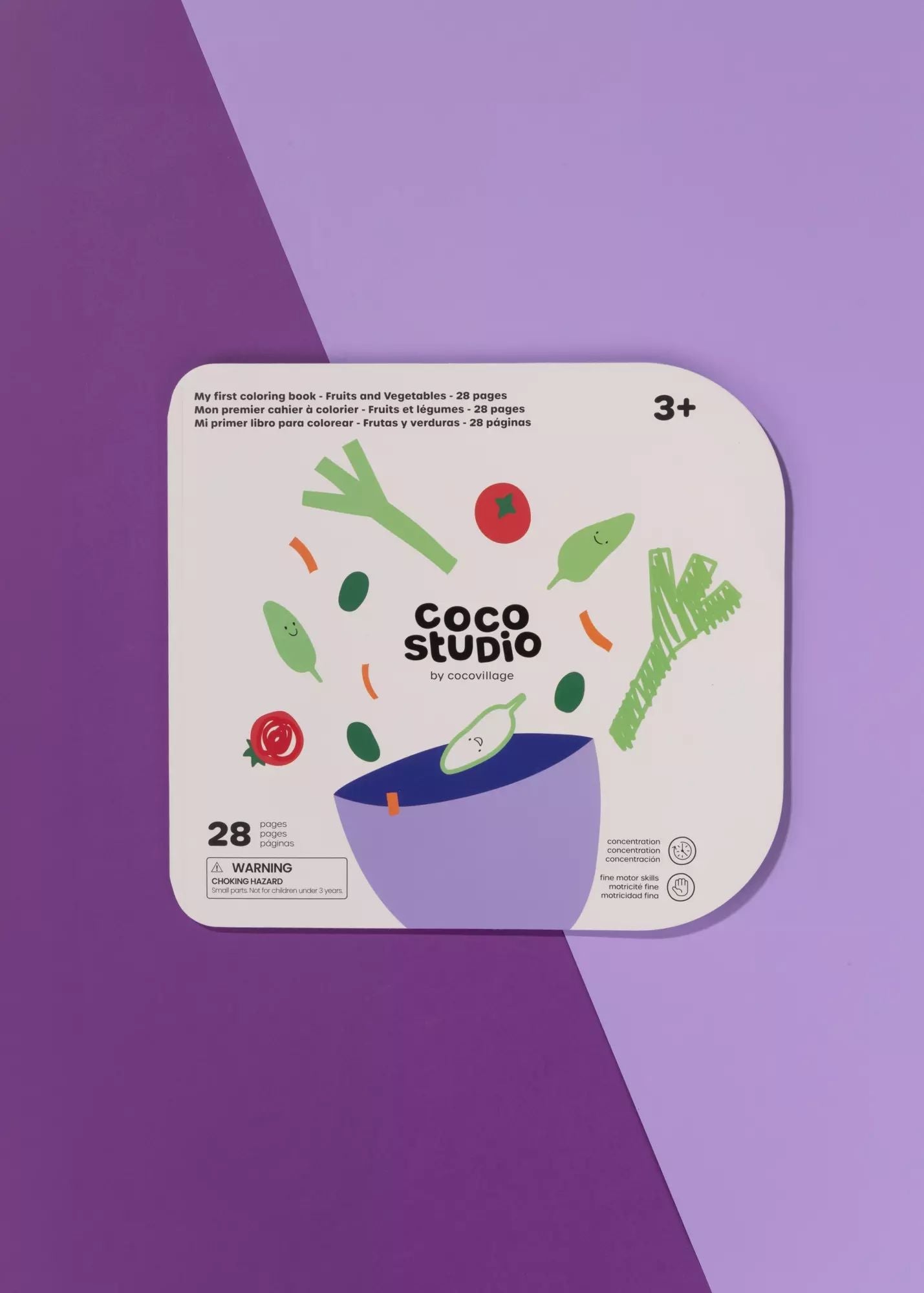 Coco Village My First Coloring Book-Fruits&Vegetables(28 pages)