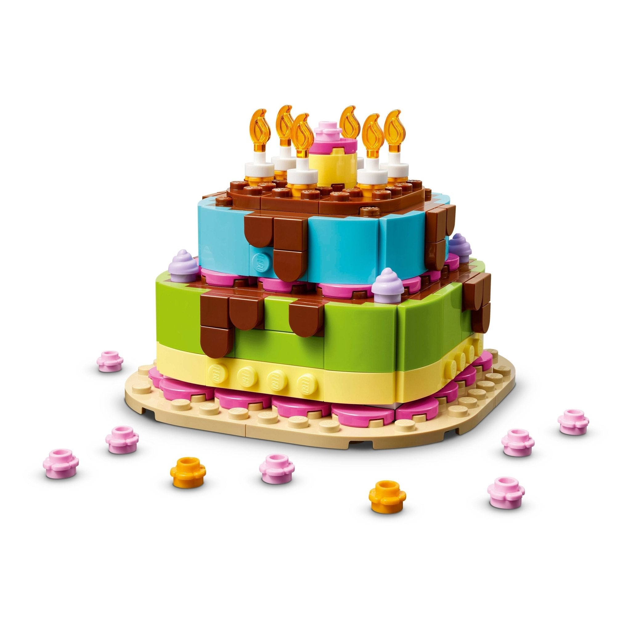 LEGO® Birthday Party Cake Craft for Kids 40815 - Image 4