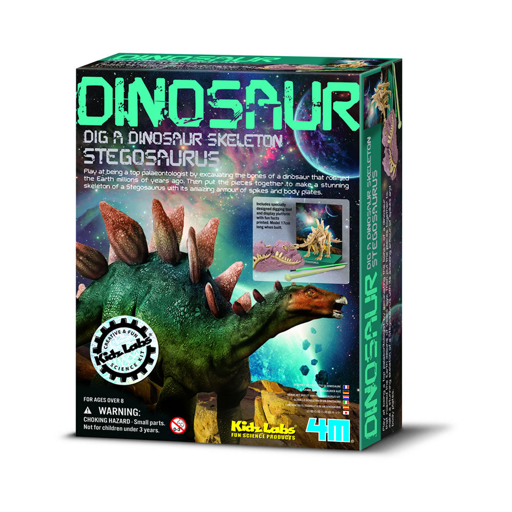 4M KidzLabs Dig a Skeleton Stegosaurus - Image 2