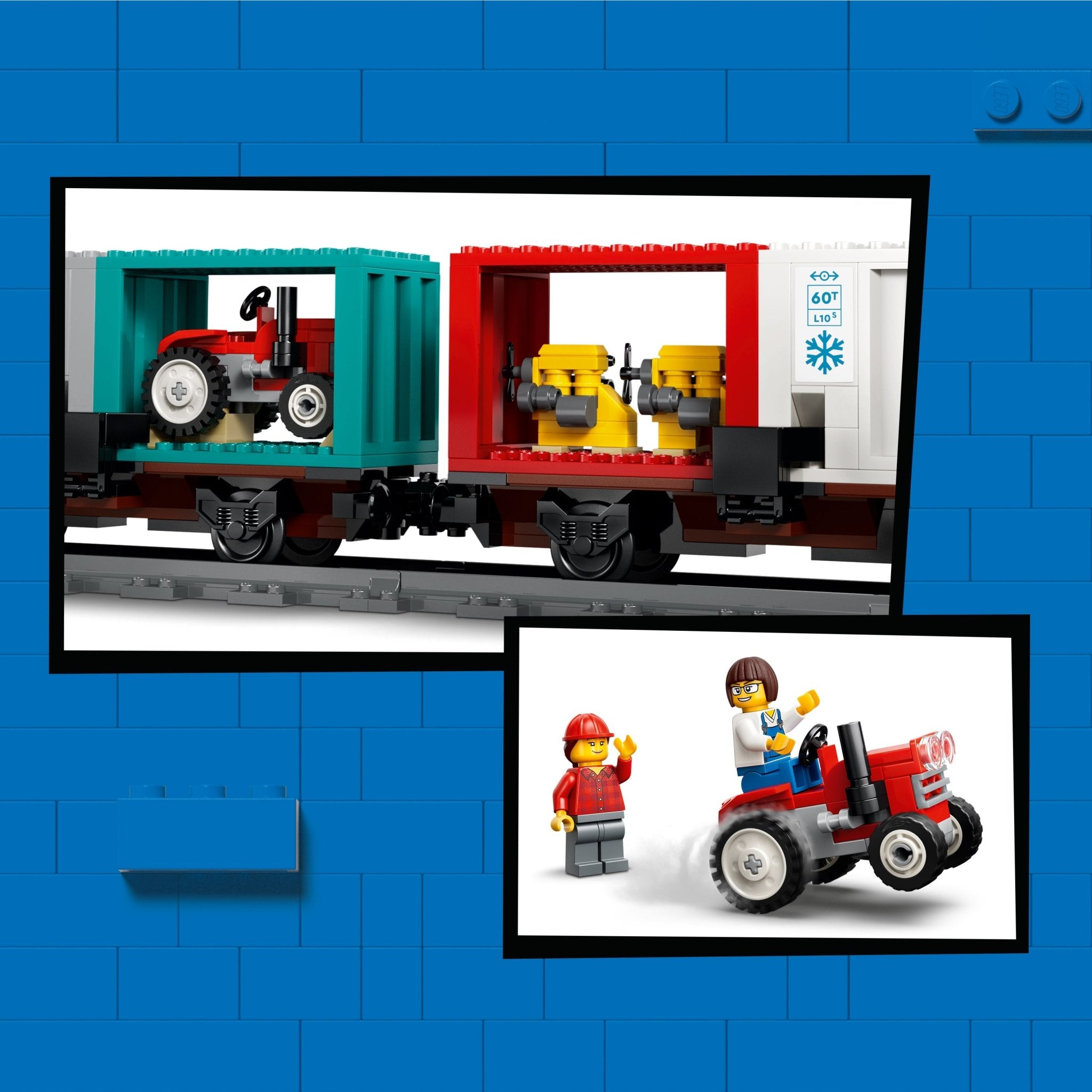LEGO® City Harbor Freight Train with Crane & Truck 60509 - Image 4