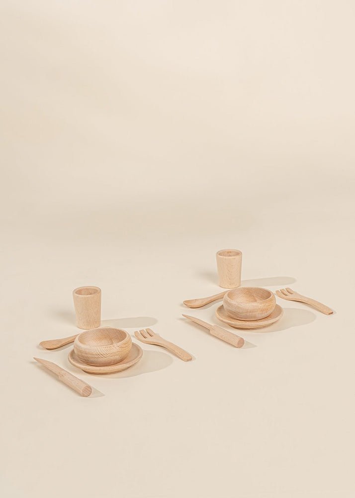 Coco Village Wooden Dinnerware Playset (12 Pcs) - Image 3