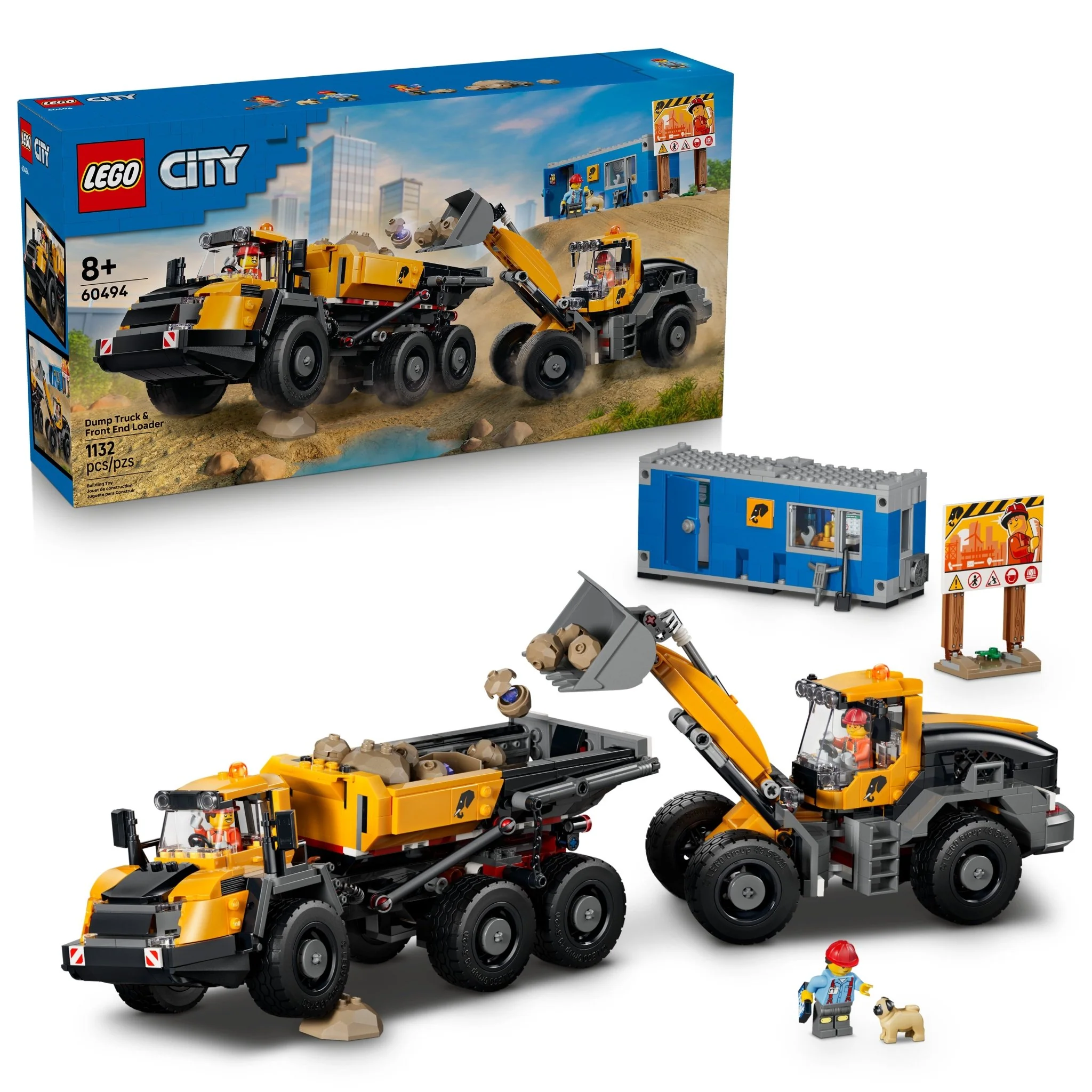 LEGO® City Dump Truck & Front End Loader 60494