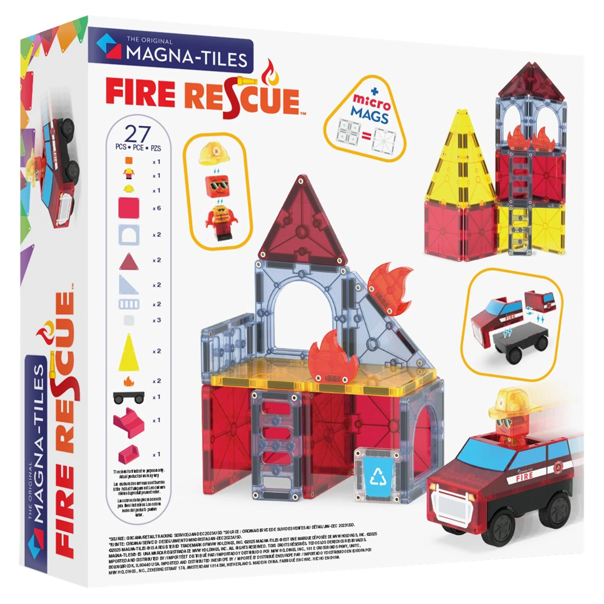 MAGNA-TILES® Fire Rescue 27-Piece - Image 2