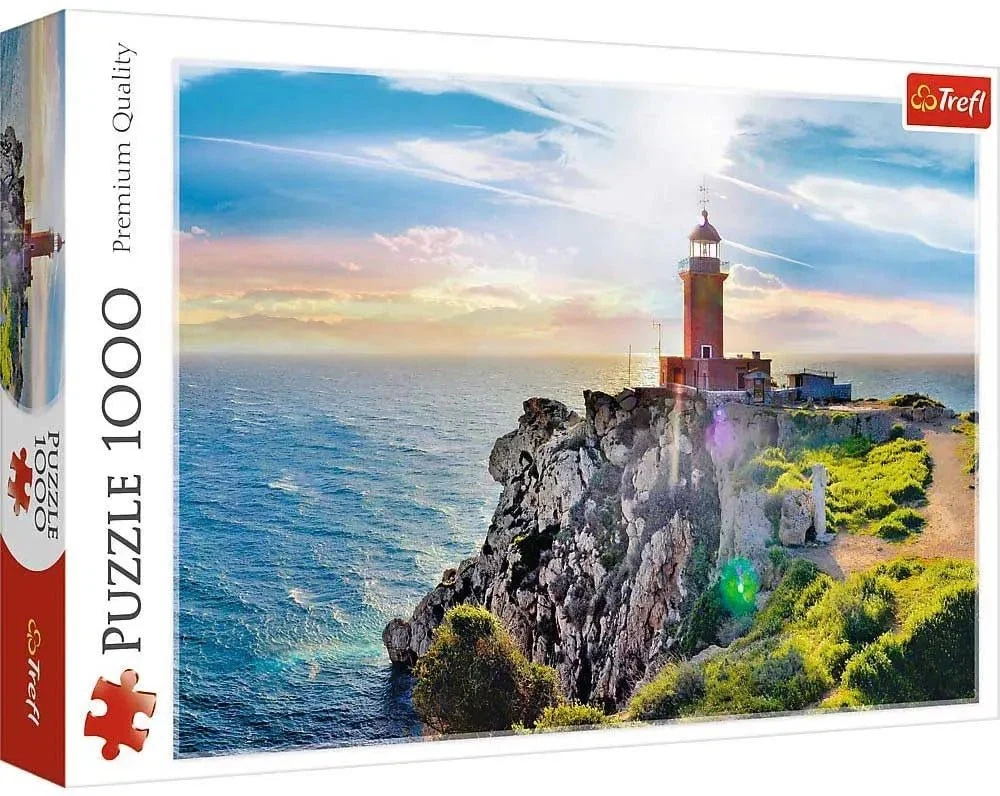 Trefl Red 1000 Piece Puzzle - The Melagavi lighthouse