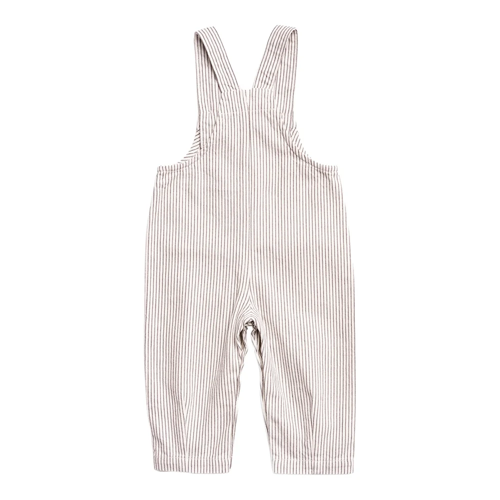 Ms.Rachel Signature Overall - Grey Stripe / 12-18m - Image 2