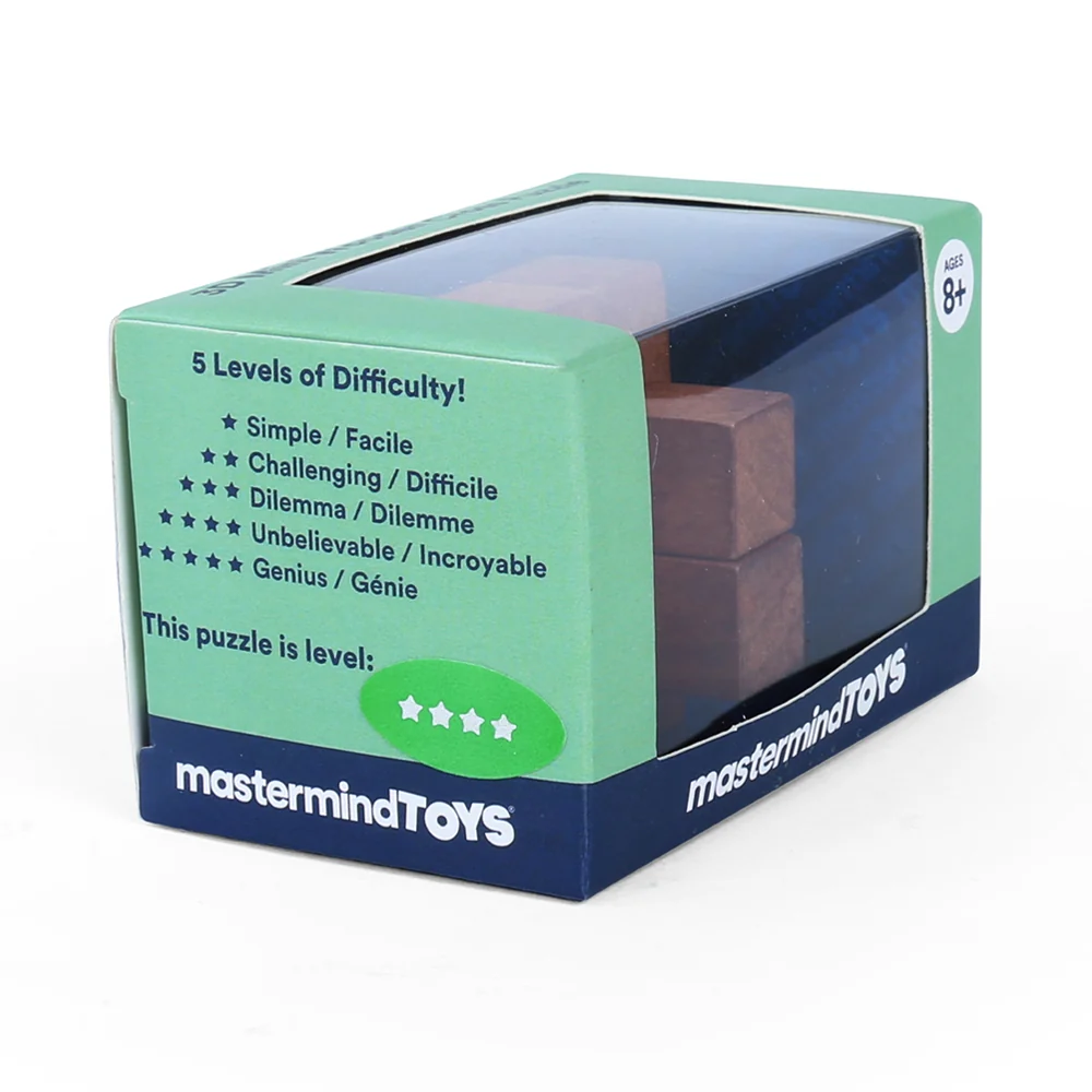 Made By Mastermind Toys Mastermind Toys 3D Mini Wooden Classic Cross Puzzle - Image 6