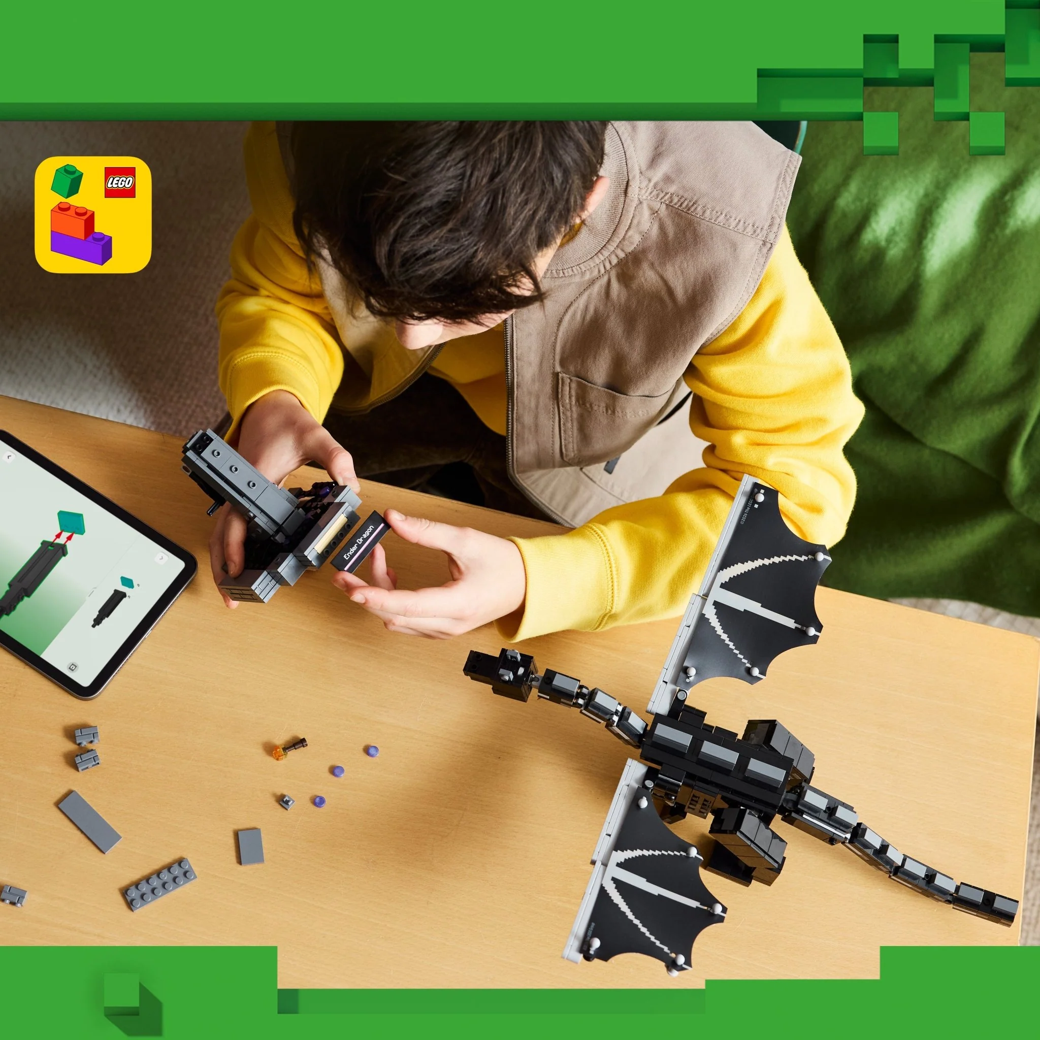 LEGO® Minecraft The Ender Dragon Building Toy 21595 - Image 6