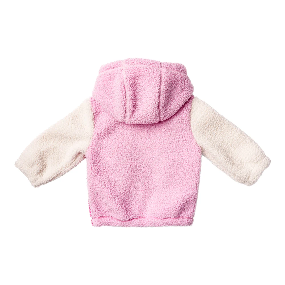 Ms. Rachel Fuzzy Colourblock Jacket - Pink Colourblock / 5-6y - Image 2