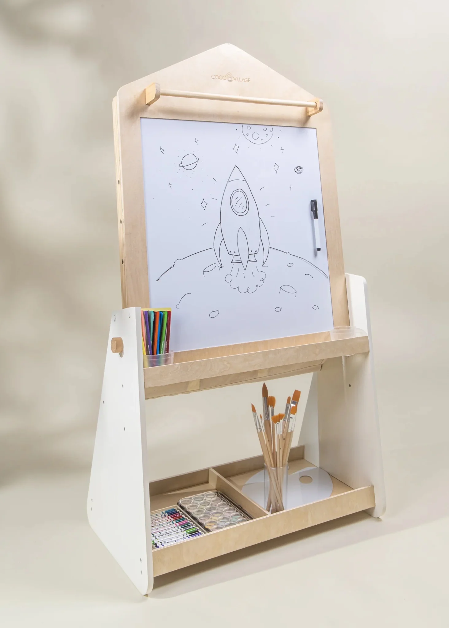 Coco Village Wooden Art Easel - Image 3