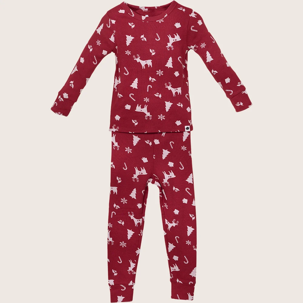 rise little earthling Holiday Sleep Set TGHSL00 - Dark Green / 4y - Image 13