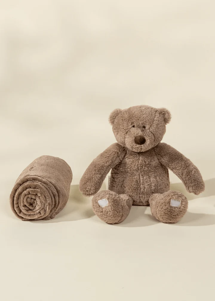 Coco Village Bear Plush Toy & Snuggling Blanket
