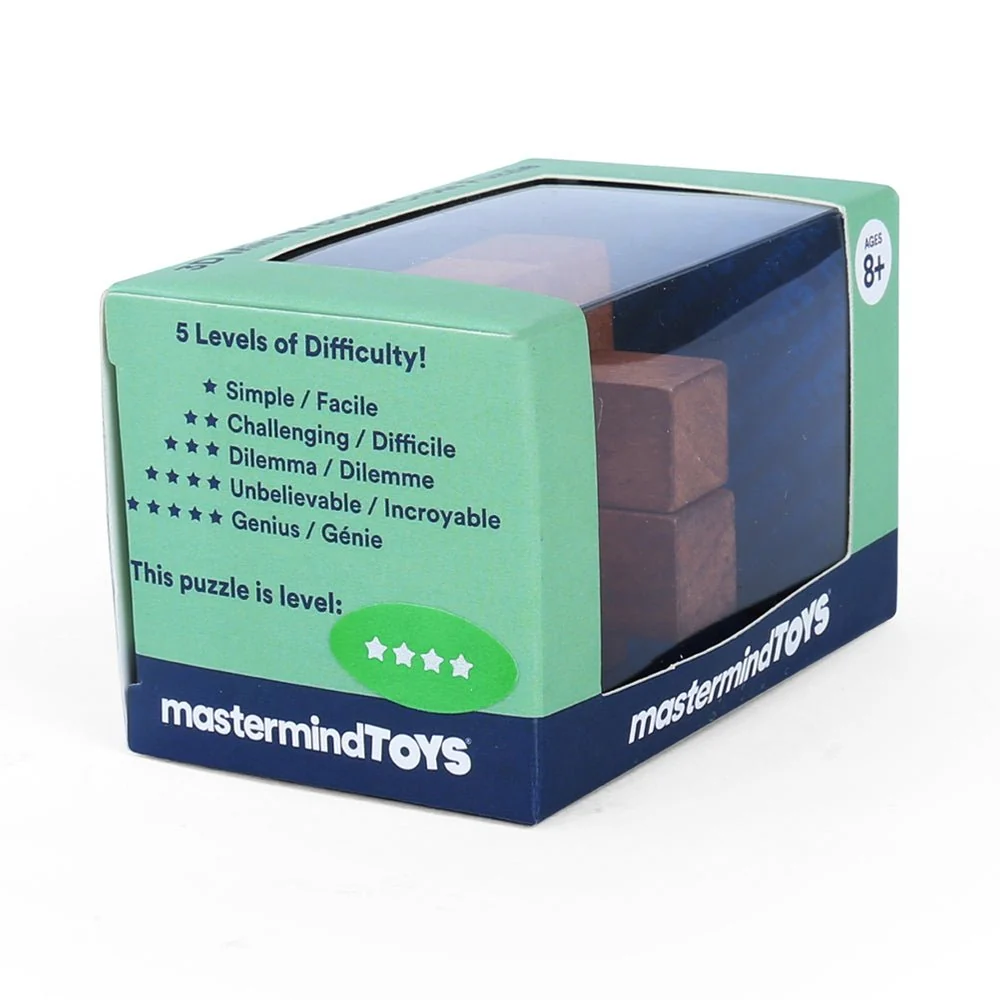 Made By Mastermind Toys Mastermind Toys 3D Mini Wooden Classic Cross Puzzle - Image 3