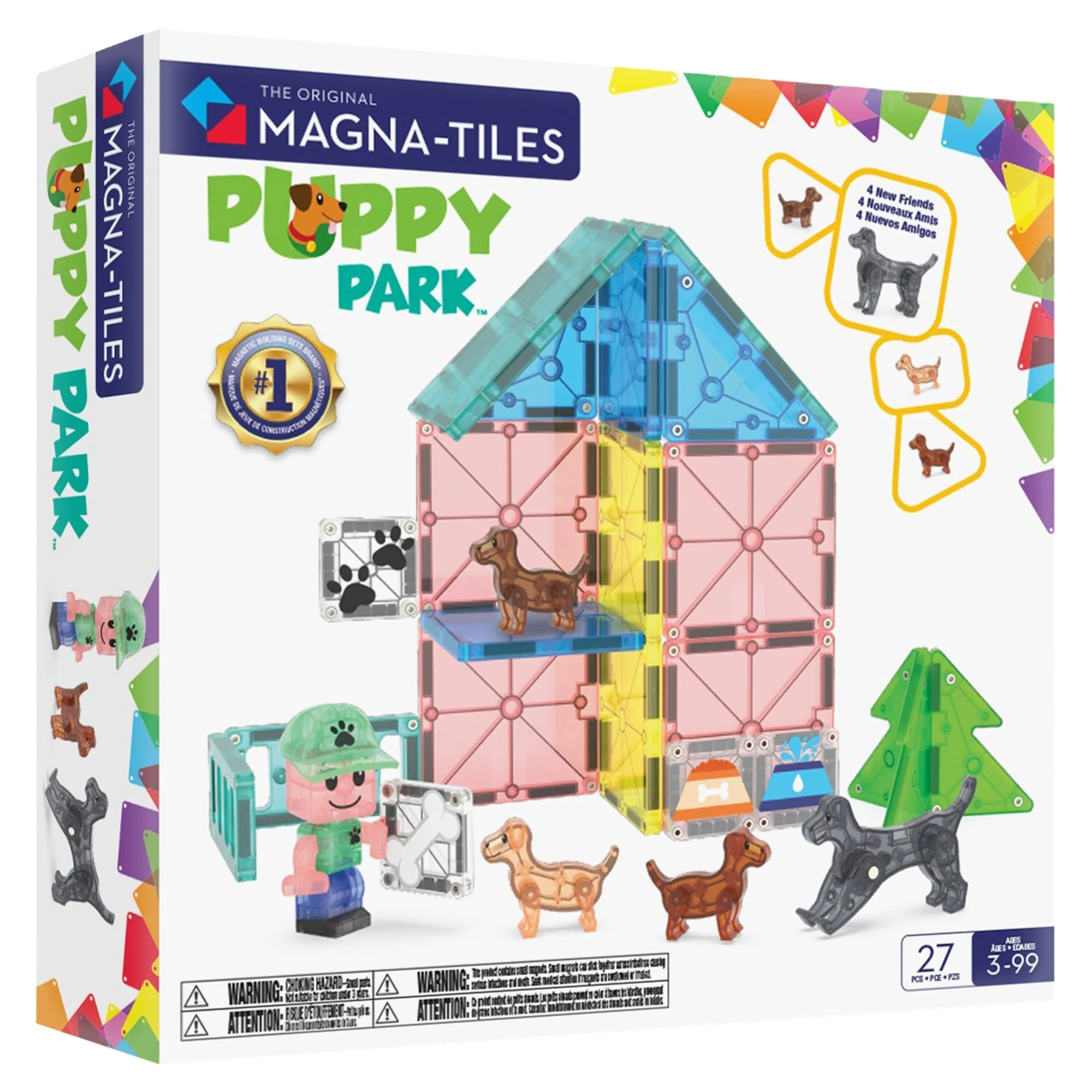 MAGNA-TILES® Puppy Park 25-Piece