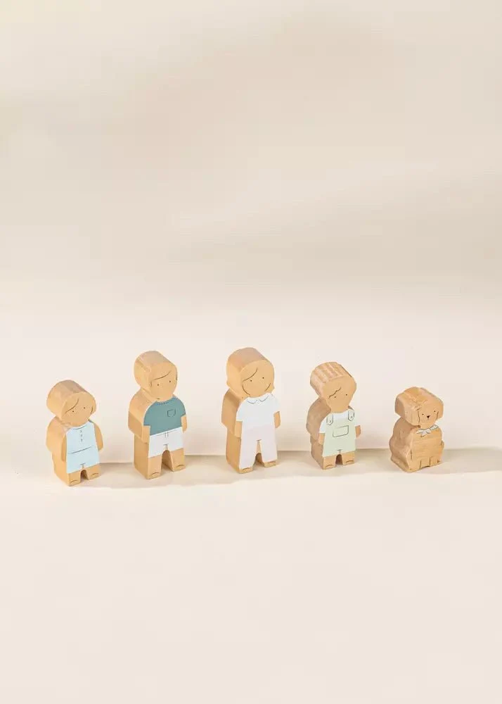 Coco Village Set of 5 Family Wooden Dollhouse characters - Image 6
