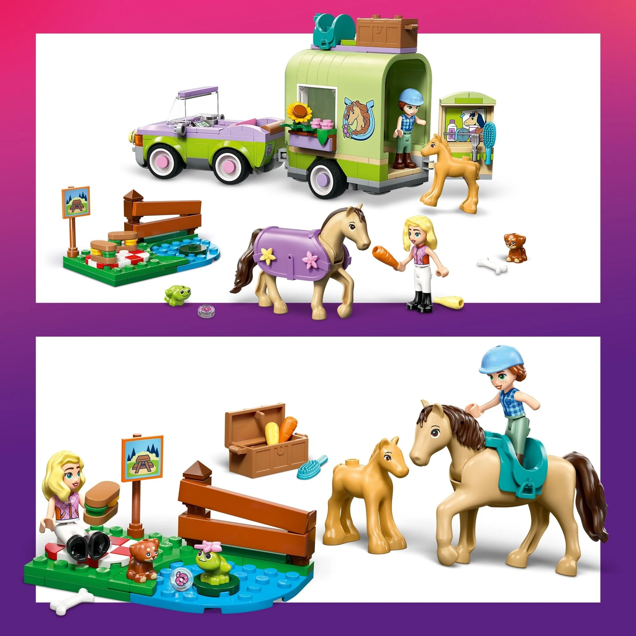 LEGO® Friends LEGO® Horse & Baby Foal Trailer 42695 - Image 4