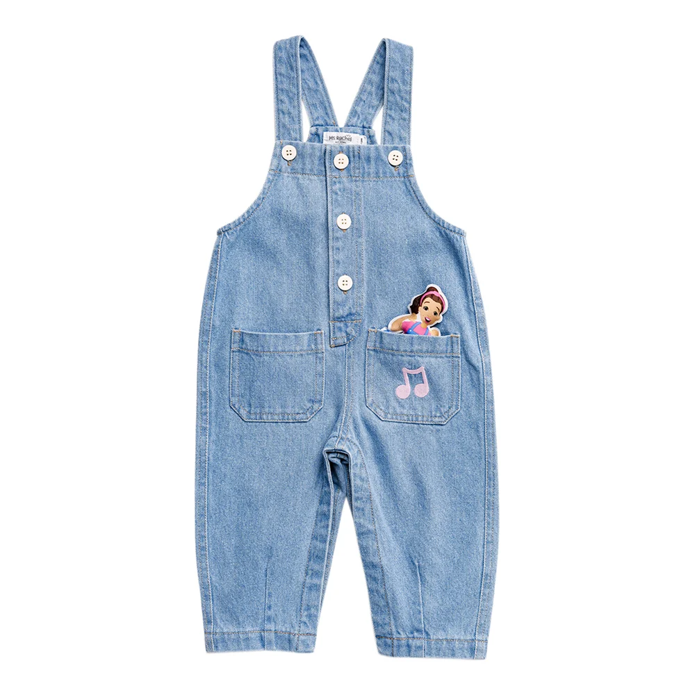 Ms.Rachel Signature Overall - Grey Stripe / 12-18m - Image 4
