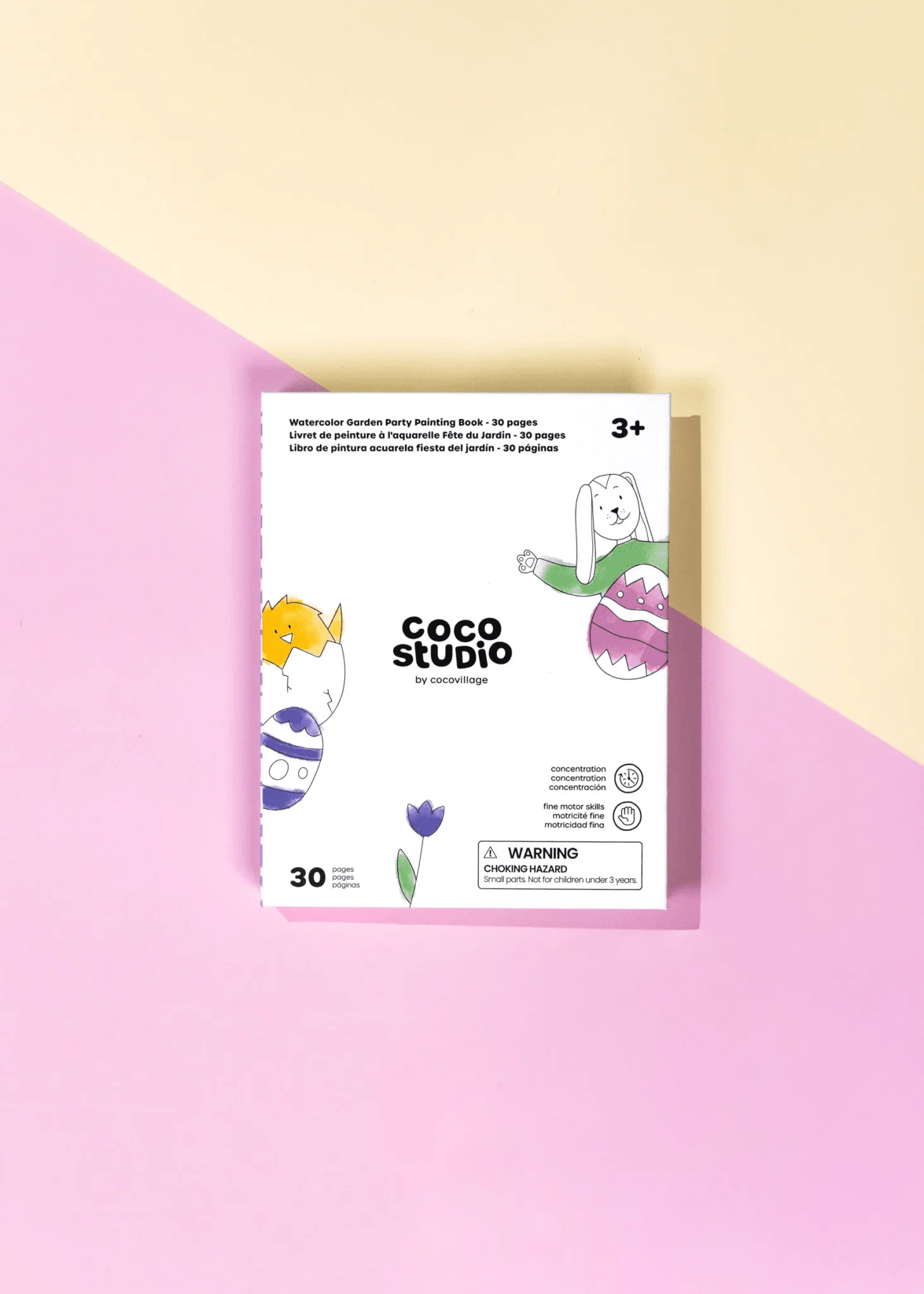 Coco Village Watercolor Garden Party Painting Book - 30 pages