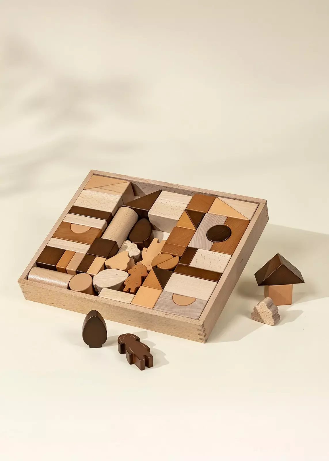 Coco Village Wooden Construction Blocks Set - 56pcs - Image 6