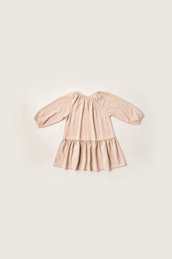 Rise Little Earthling Cozy Dress Oatmeal - Oatmeal / 18-24m - Image 3