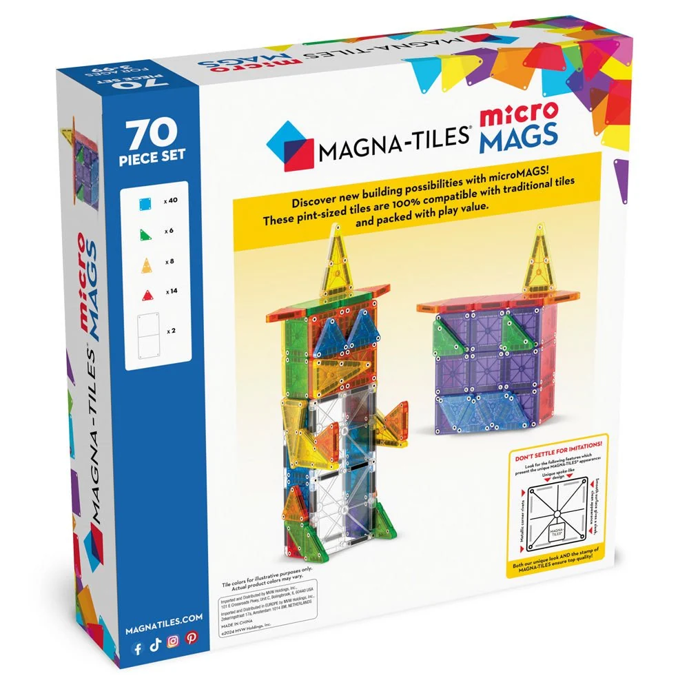 MAGNA-TILES® 70-Piece Deluxe Construction Set - Image 2