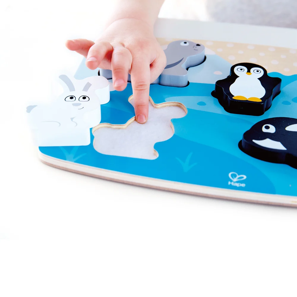 Hape Polar Animal Tactile Puzzle - Image 3