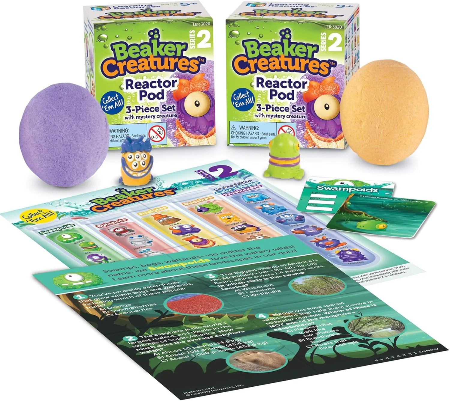 Learning Resources Beaker Creatures® Reactor Pod 2Pk Series 2