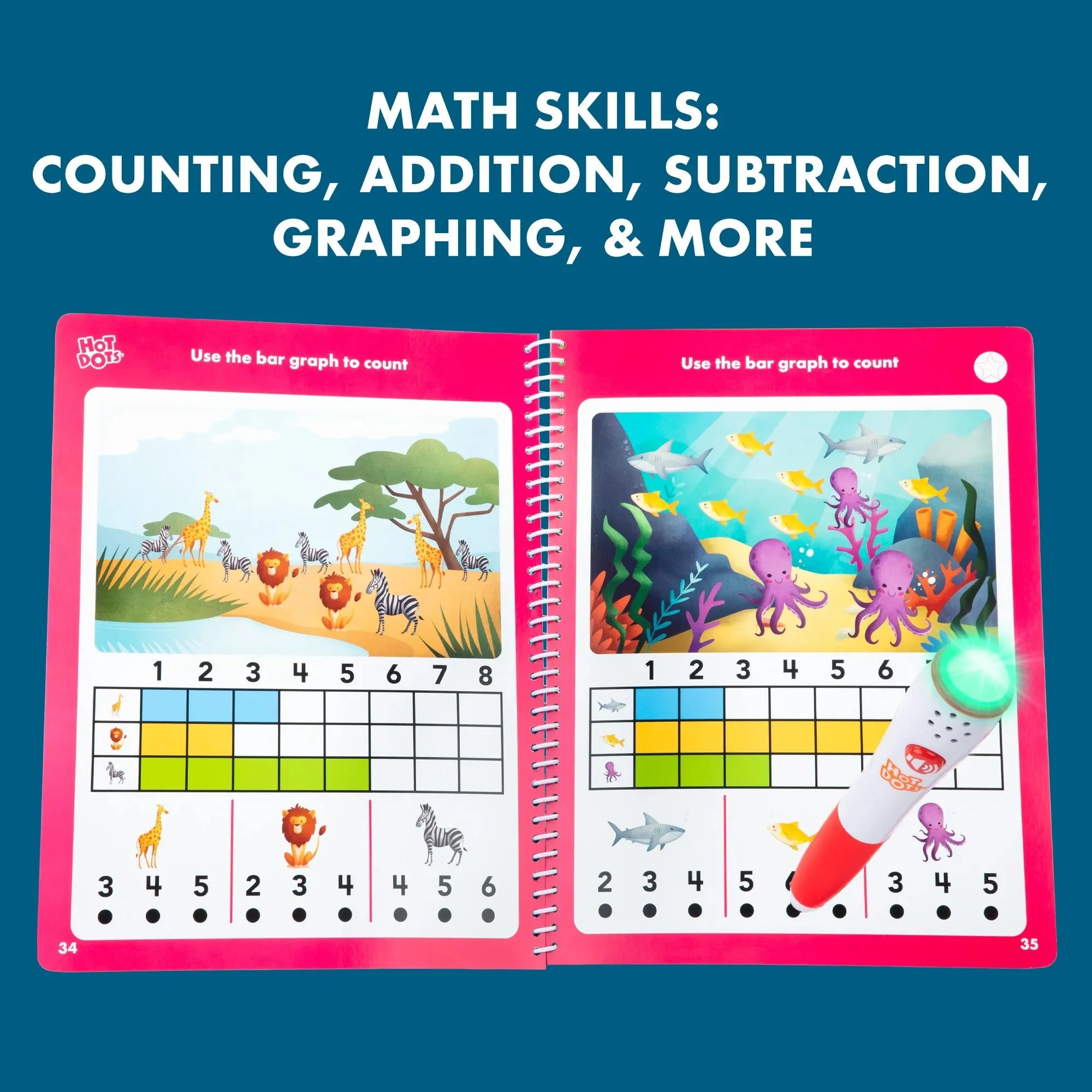 Learning Resources Hot Dots® Let's Learn Kindergarten Math - Image 5