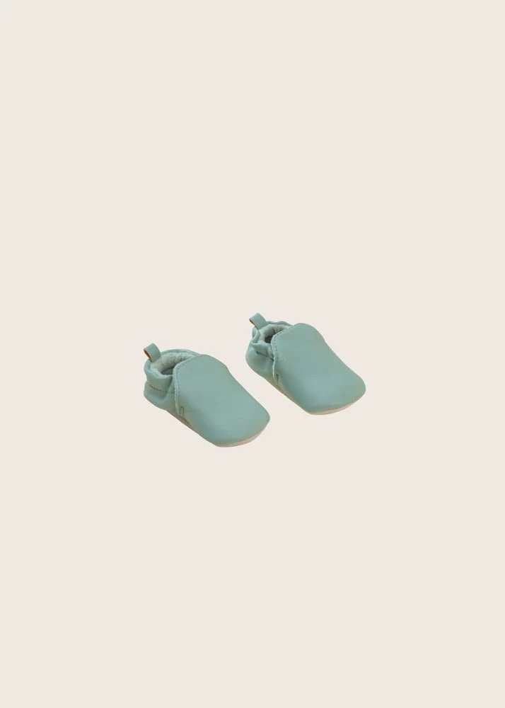 rise little earthling Slide Ons - Green / 6-12m