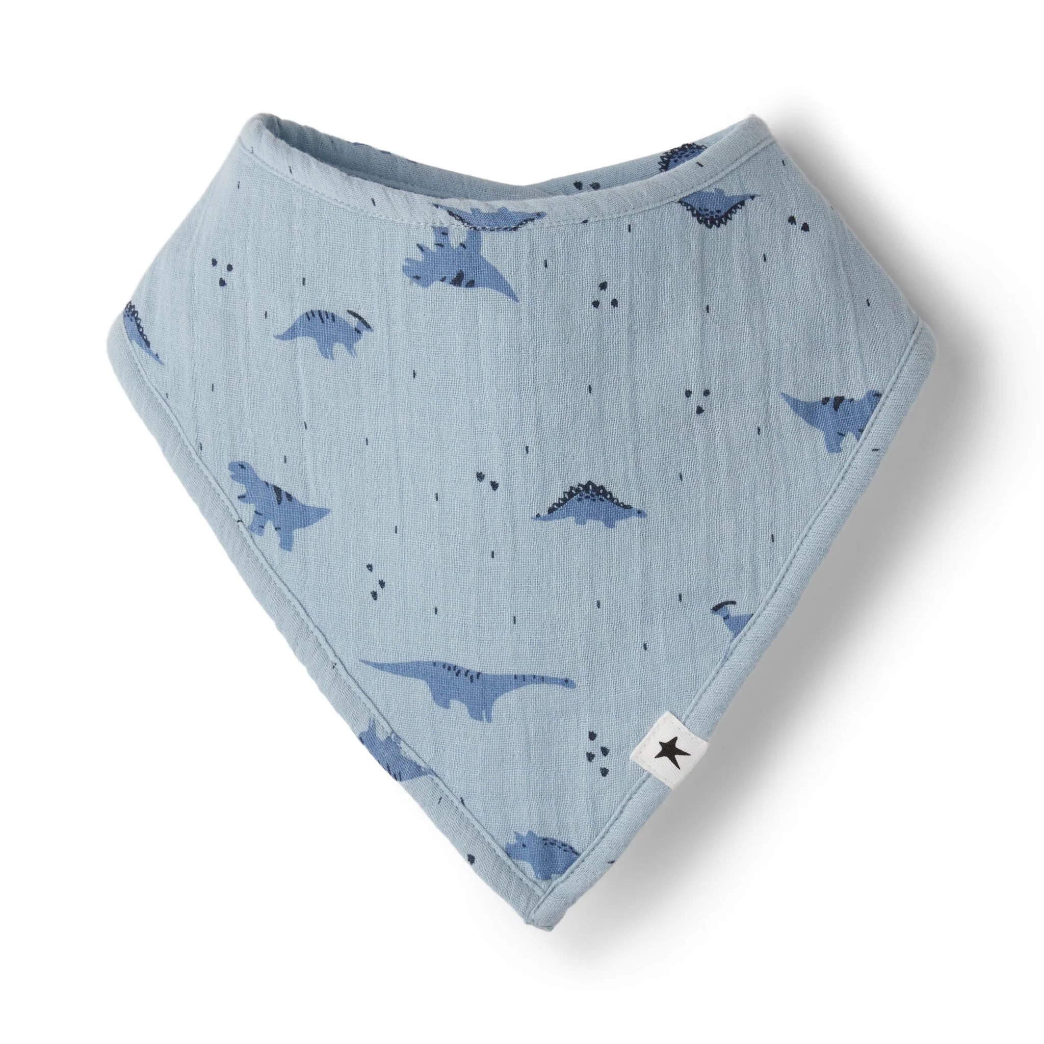 rise little earthling 3-Pack Gauze Bib - Harbour Grey / OS - Image 4