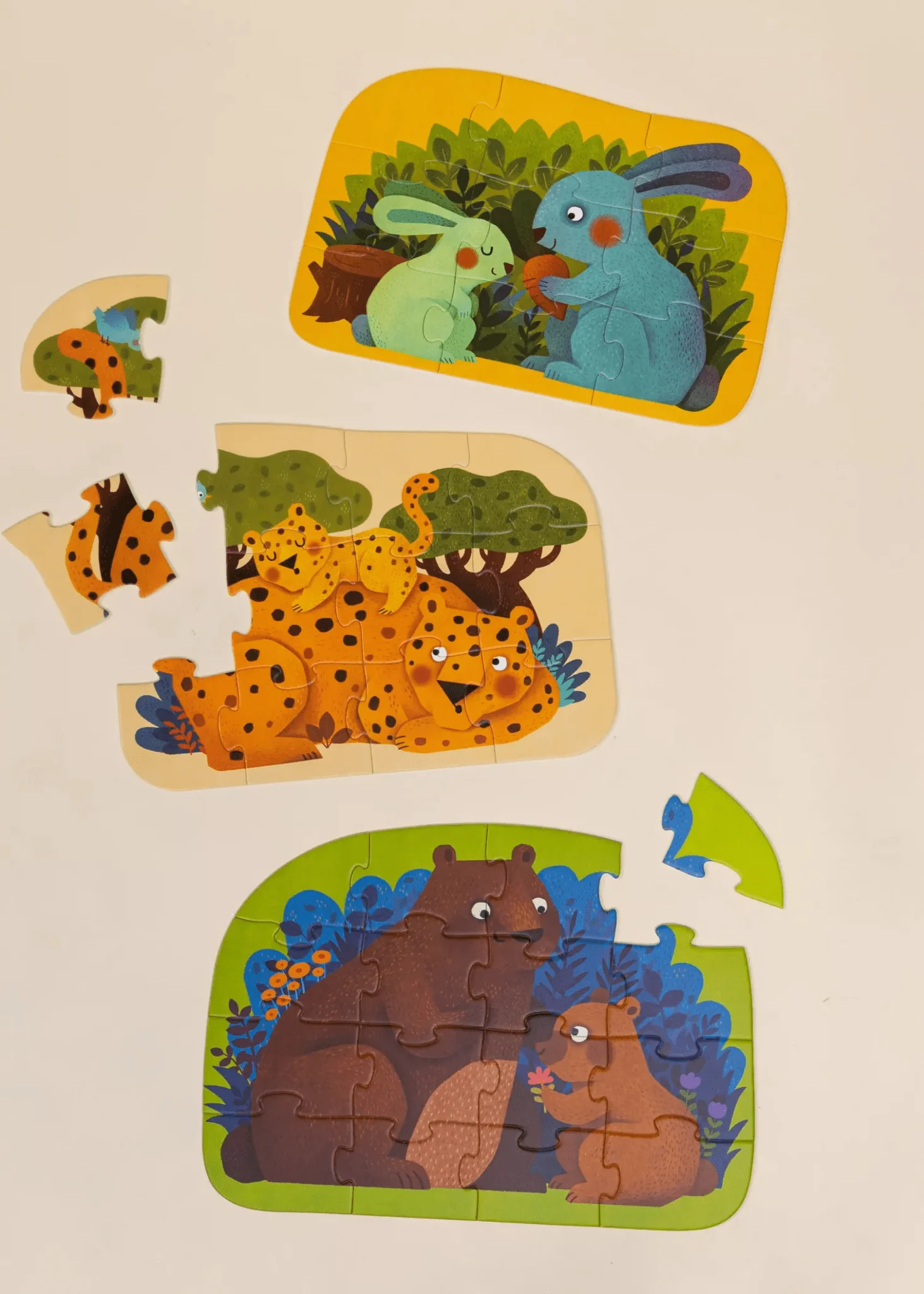 Coco Village Level Up Puzzles Level 2 - Parent & Baby (3 puzzles) - Image 3